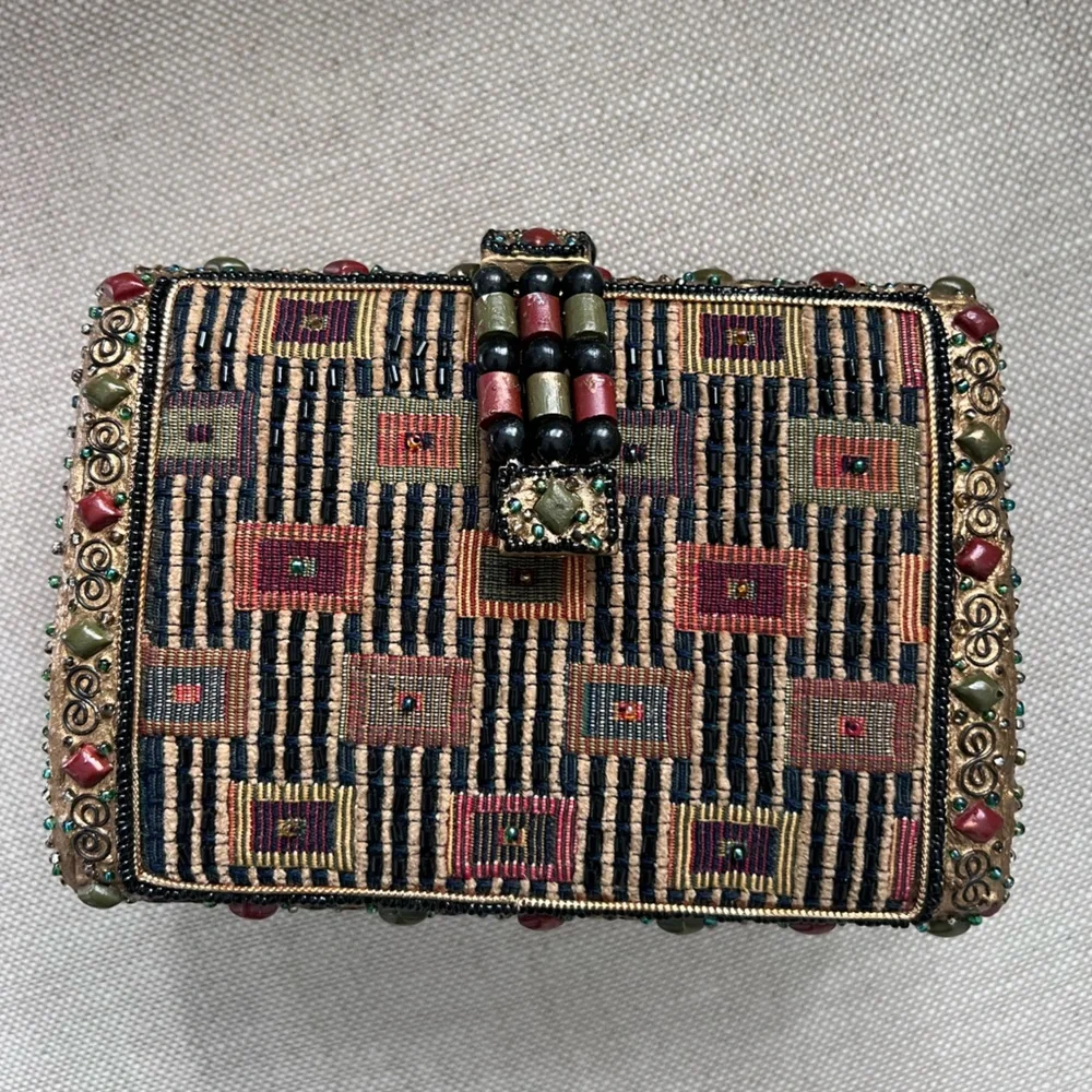 Motif By Mary Frances Vintage Beaded Clutch - Picture 1 of 5